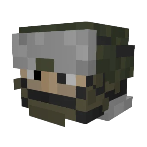 elonsi Minecraft avatar head, 3D render