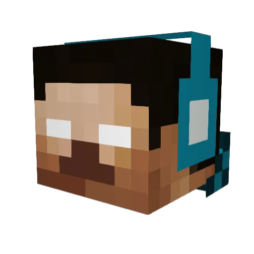 elor1234 Minecraft avatar head, 3D render