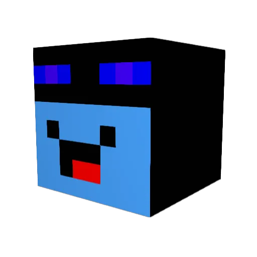 elotepro2 Minecraft avatar head, 3D render