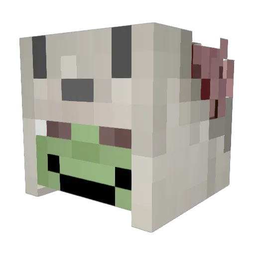 elowsMC Minecraft avatar head, 3D render