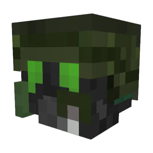 eloziutek2000 Minecraft avatar head, 3D render