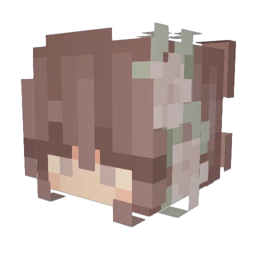 elpadro7 Minecraft avatar head, 3D render