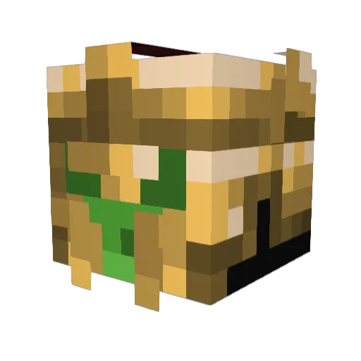 elpalal Minecraft avatar head, 3D render