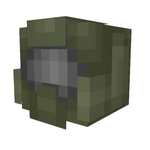 elpapuCJNG Minecraft avatar head, 3D render