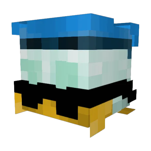 elpatoTW Minecraft avatar head, 3D render