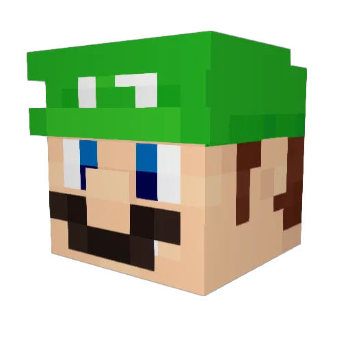elpebels Minecraft avatar head, 3D render