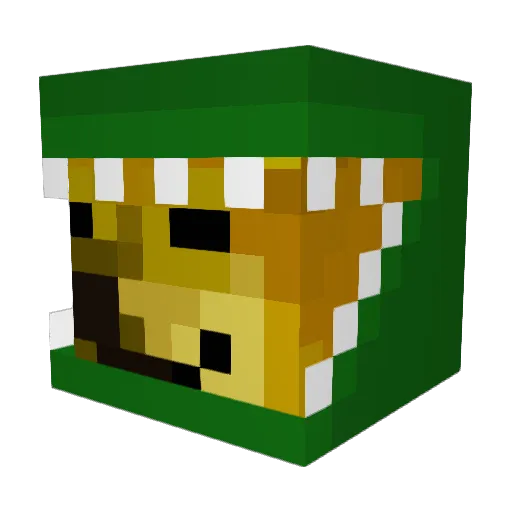 elpro1245xd Minecraft avatar head, 3D render