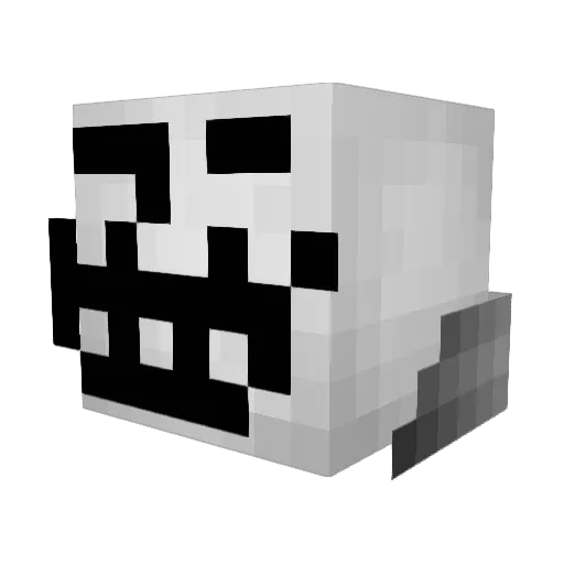 elrandom2023 Minecraft avatar head, 3D render