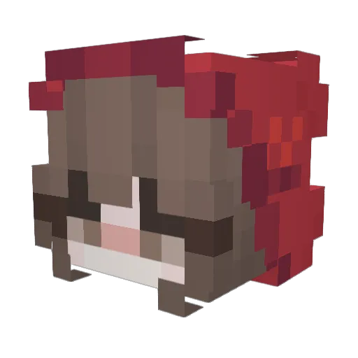 elrioff Minecraft avatar head, 3D render