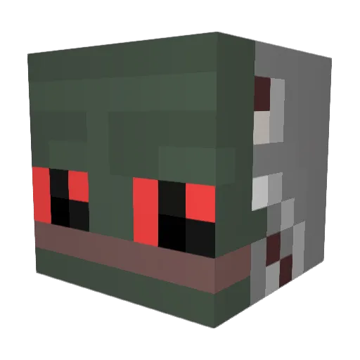elrithis Minecraft avatar head, 3D render