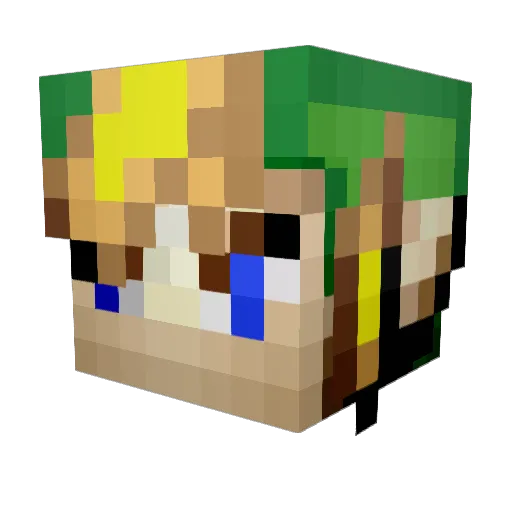 elroy910 Minecraft avatar head, 3D render