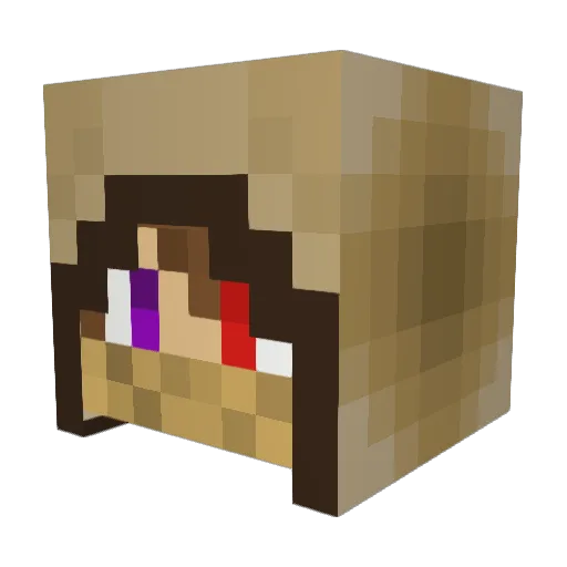 elrulote1000 Minecraft avatar head, 3D render