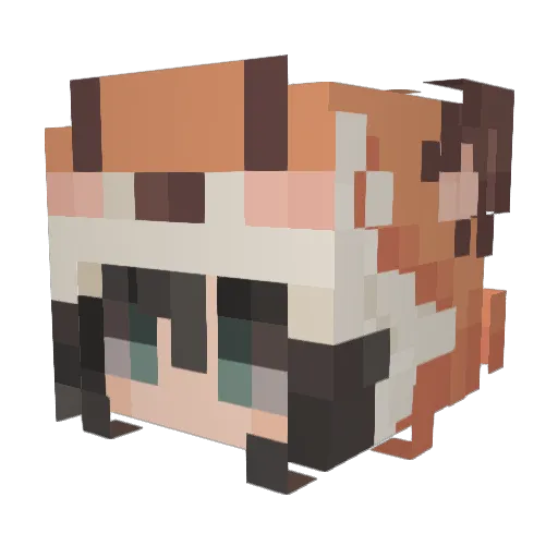 els101 Minecraft avatar head, 3D render