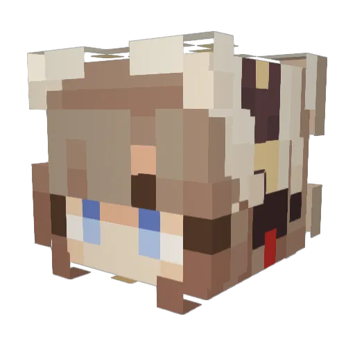 elsabelsa2 Minecraft avatar head, 3D render