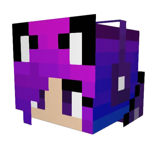 elsamanni Minecraft avatar head, 3D render