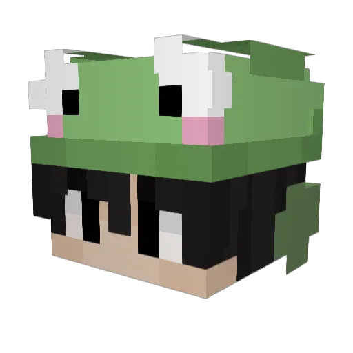 elsapitoclp Minecraft avatar head, 3D render