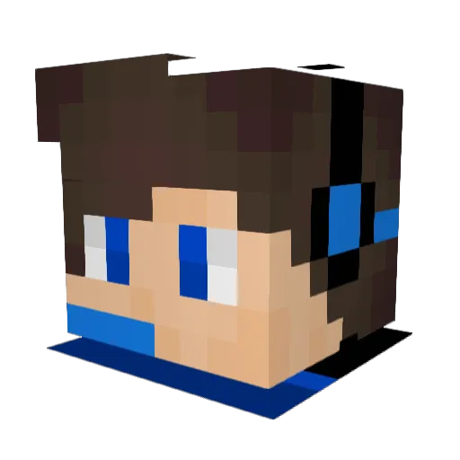 elsebas Minecraft avatar head, 3D render