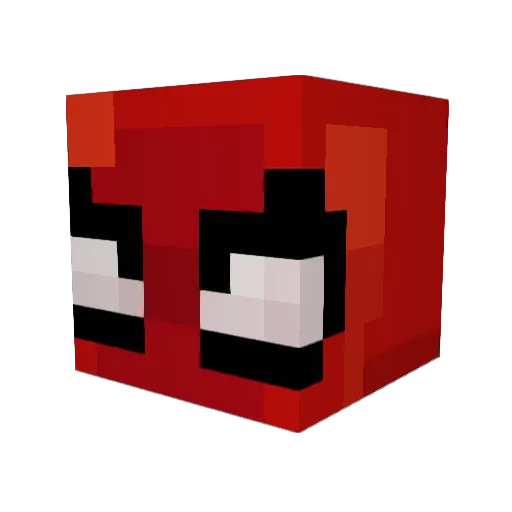 elshaarly Minecraft avatar head, 3D render