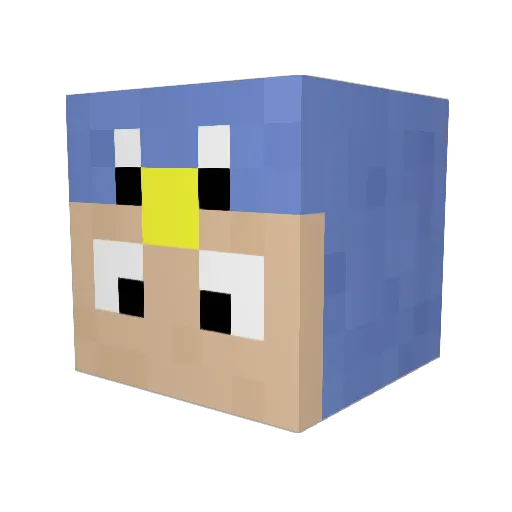 elsig2002 Minecraft avatar head, 3D render