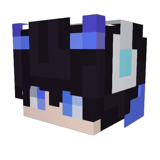 elsion_ Minecraft avatar head, 3D render