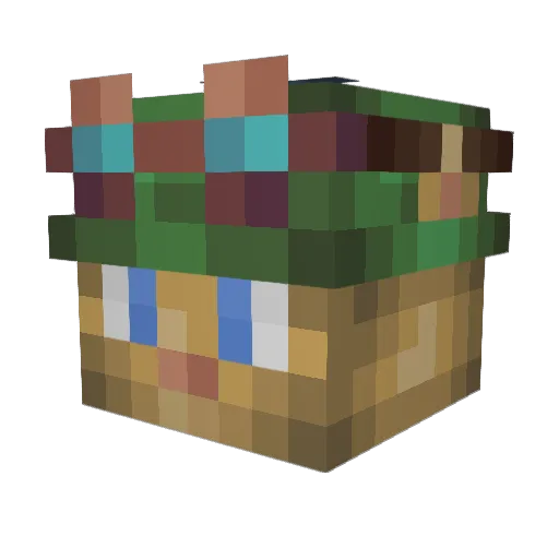 elsombrero69 Minecraft avatar head, 3D render