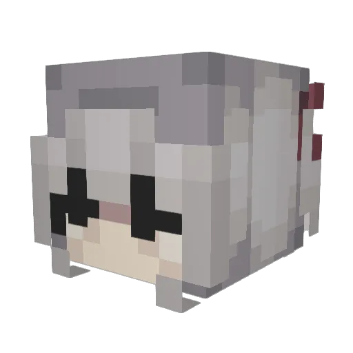 elssx Minecraft avatar head, 3D render