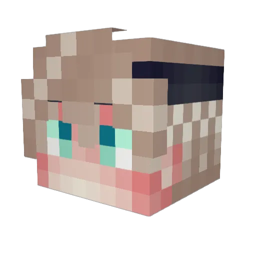 eltek5 Minecraft avatar head, 3D render