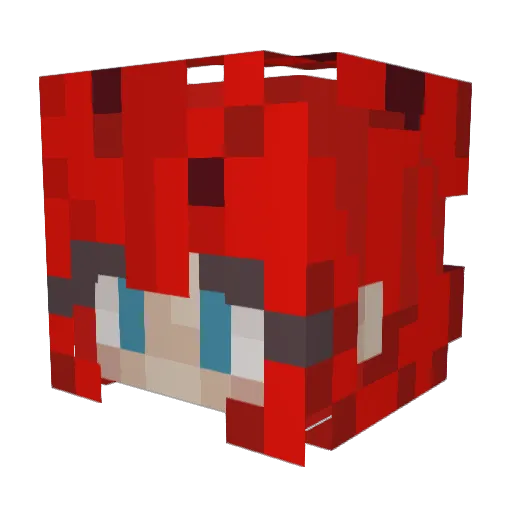 elthegoth Minecraft avatar head, 3D render
