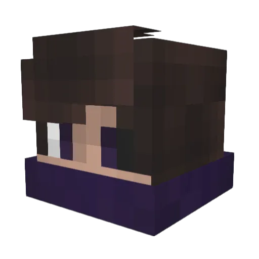 eltimerino Minecraft avatar head, 3D render