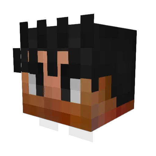 eltrow Minecraft avatar head, 3D render