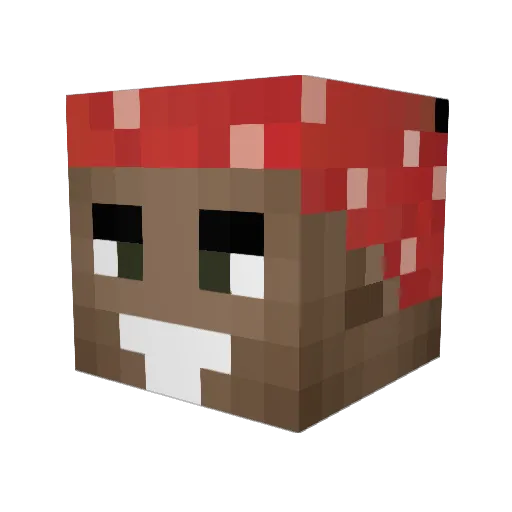 eltsu16 Minecraft avatar head, 3D render