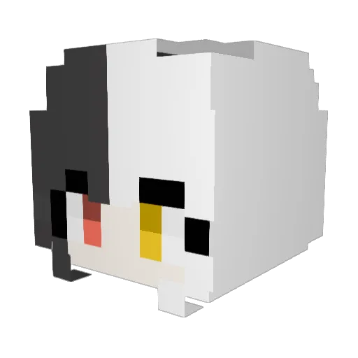 eltuf Minecraft avatar head, 3D render