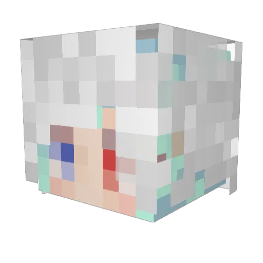 elva131416 Minecraft avatar head, 3D render