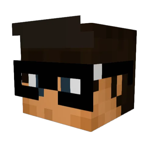 elvalesk8 Minecraft avatar head, 3D render