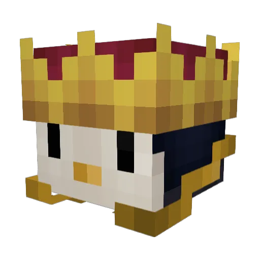 elvasi Minecraft avatar head, 3D render