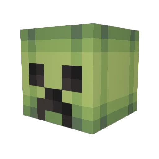 elvis222 Minecraft avatar head, 3D render