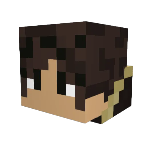 elvis3000 Minecraft avatar head, 3D render