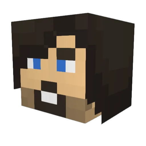 elvis76700 Minecraft avatar head, 3D render