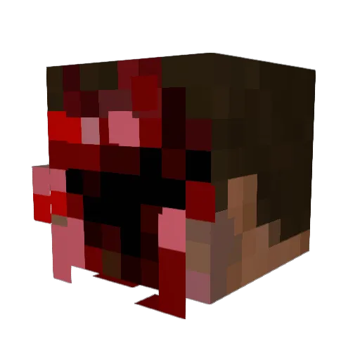 elvisishorrible Minecraft avatar head, 3D render