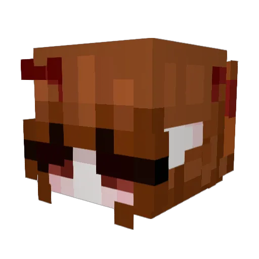 elvr Minecraft avatar head, 3D render