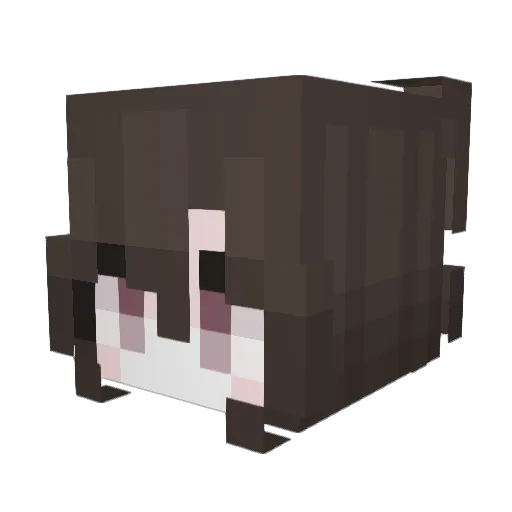 elvse Minecraft avatar head, 3D render