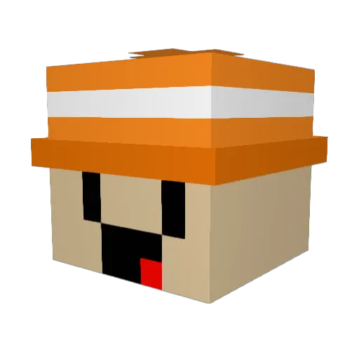 elwafi Minecraft avatar head, 3D render