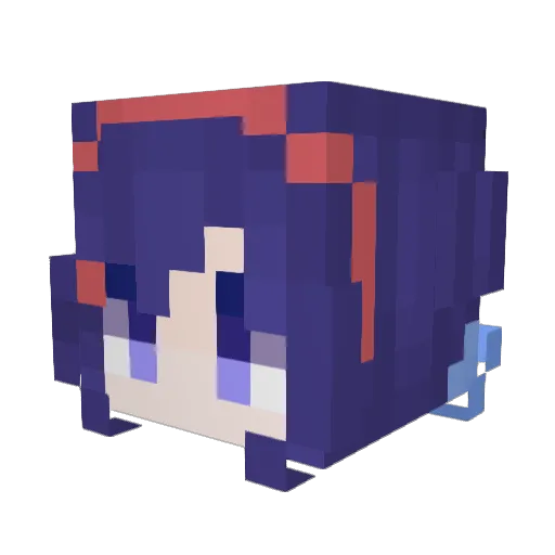 elwodysfaun Minecraft avatar head, 3D render