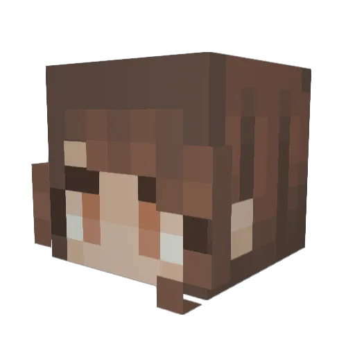 elwrig Minecraft avatar head, 3D render