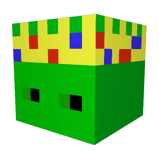 elx3000 Minecraft avatar head, 3D render