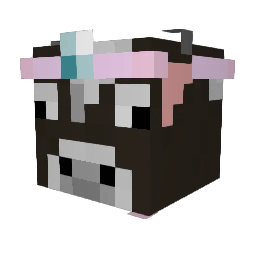 elx66 Minecraft avatar head, 3D render