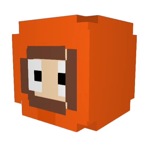 elxiro Minecraft avatar head, 3D render