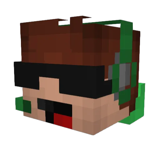 ely17 Minecraft avatar head, 3D render