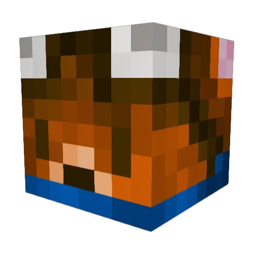 ely2d Minecraft avatar head, 3D render