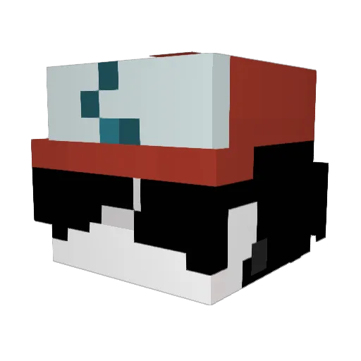 ely4sh Minecraft avatar head, 3D render